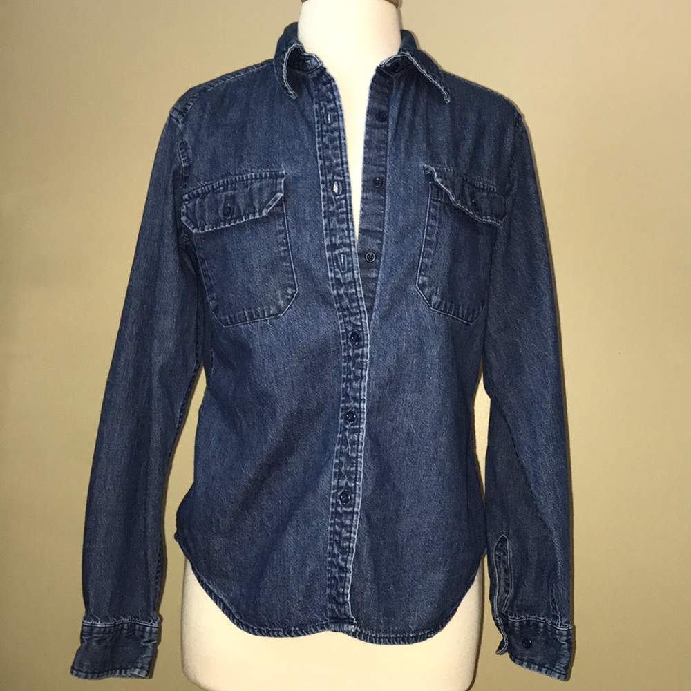 Eddie Bauer Jean Shirt Sz M